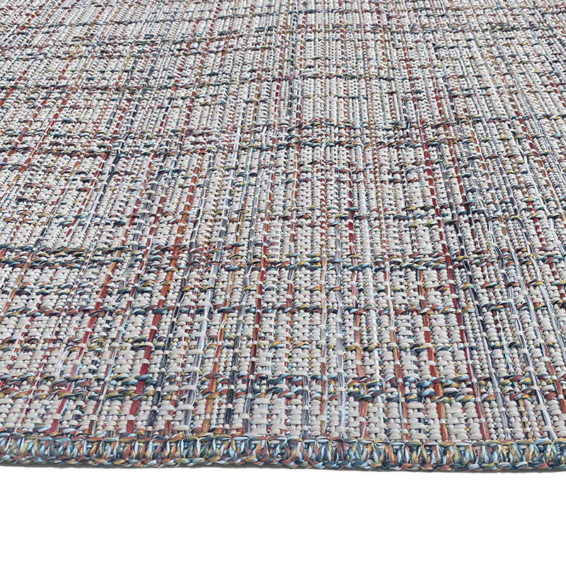 Tapis extérieur multicolore effet tweed