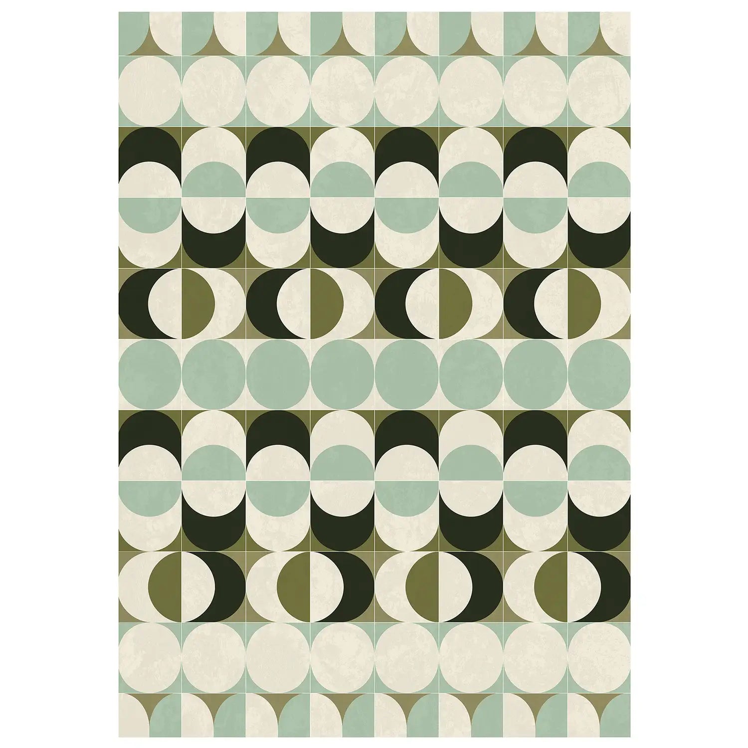 Tapis vinyle vert d'eau Bulb