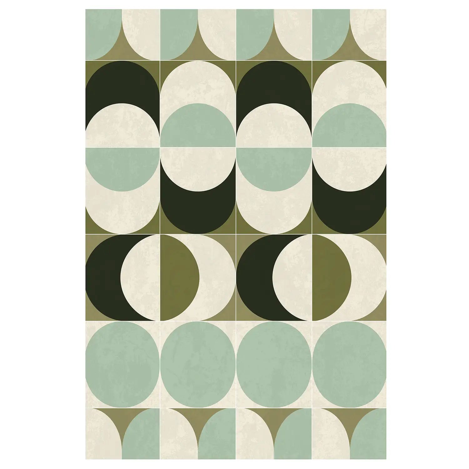 Tapis vinyle vert d'eau Bulb