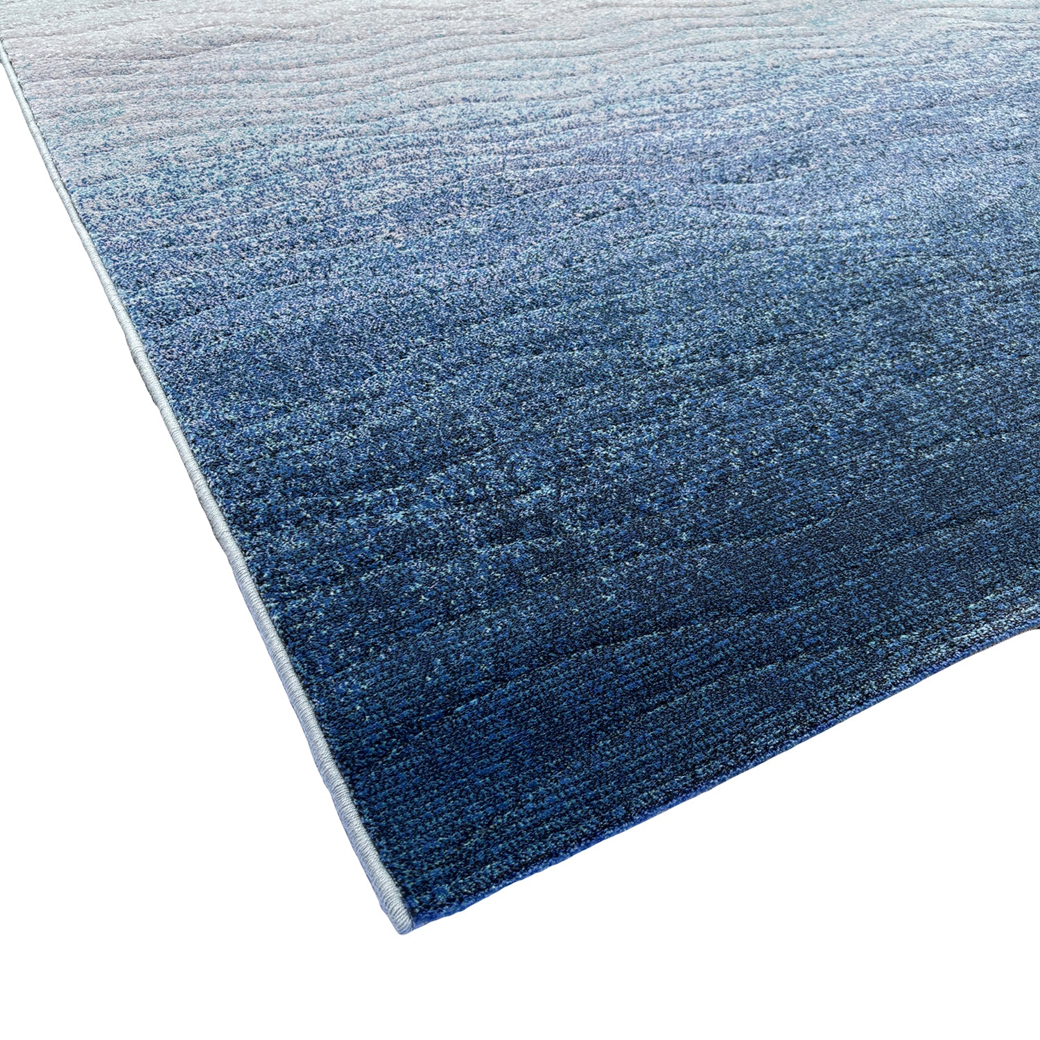 Tapis bleu Waves