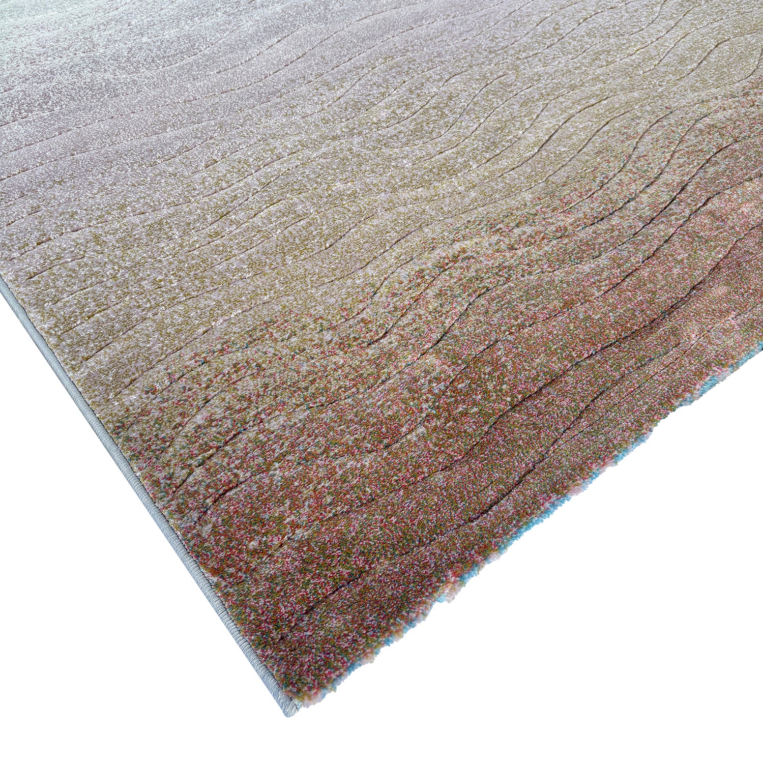 Tapis bleu Waves