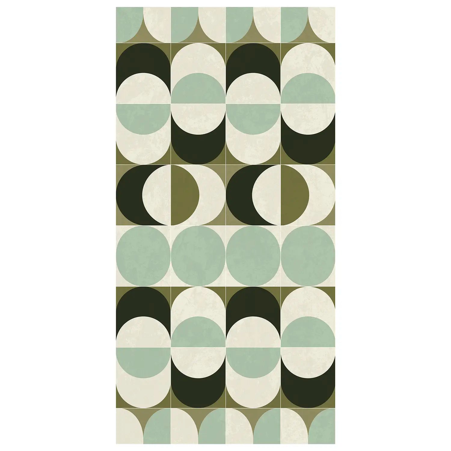 Tapis vinyle vert d'eau Bulb
