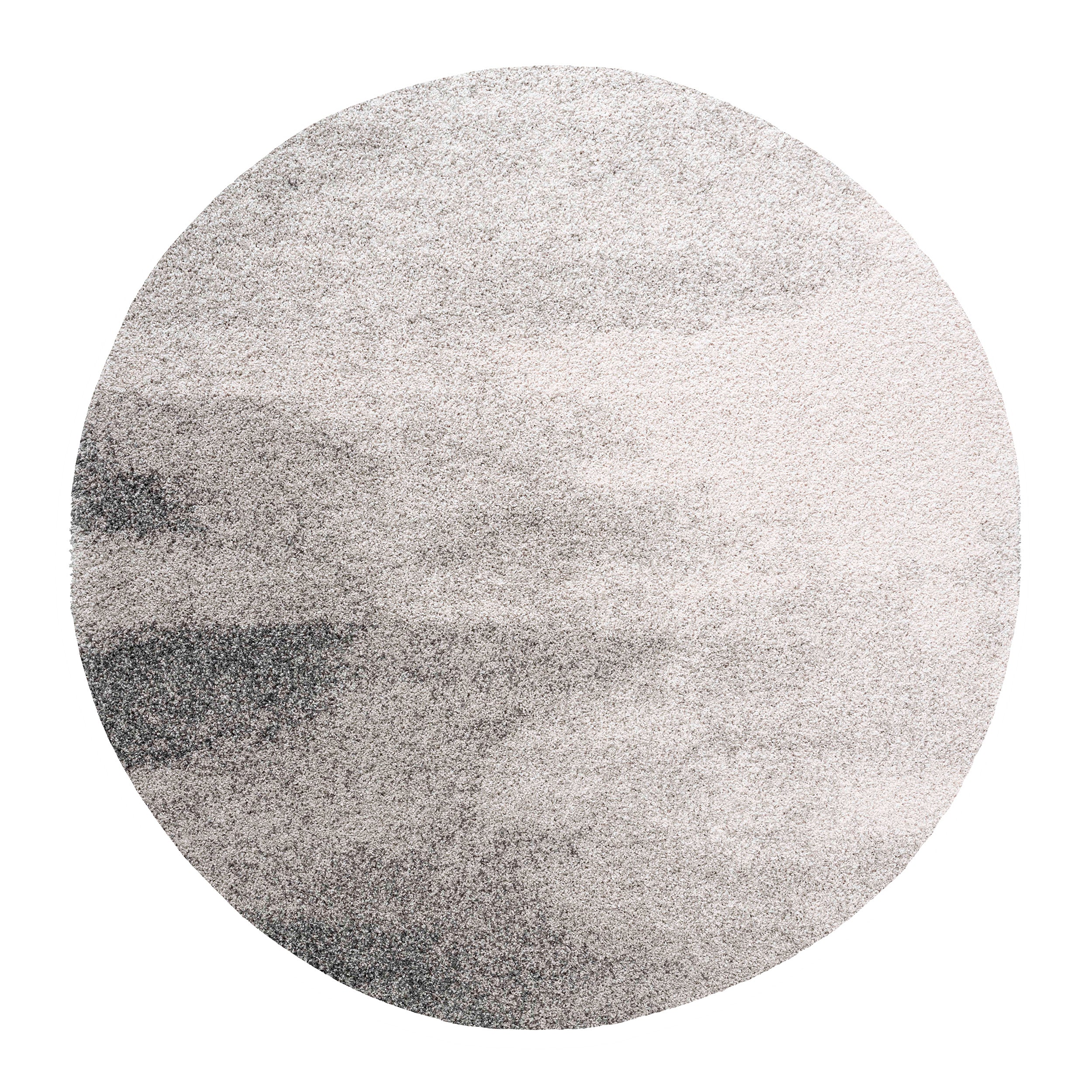 Tapis PACIFIK gris rond