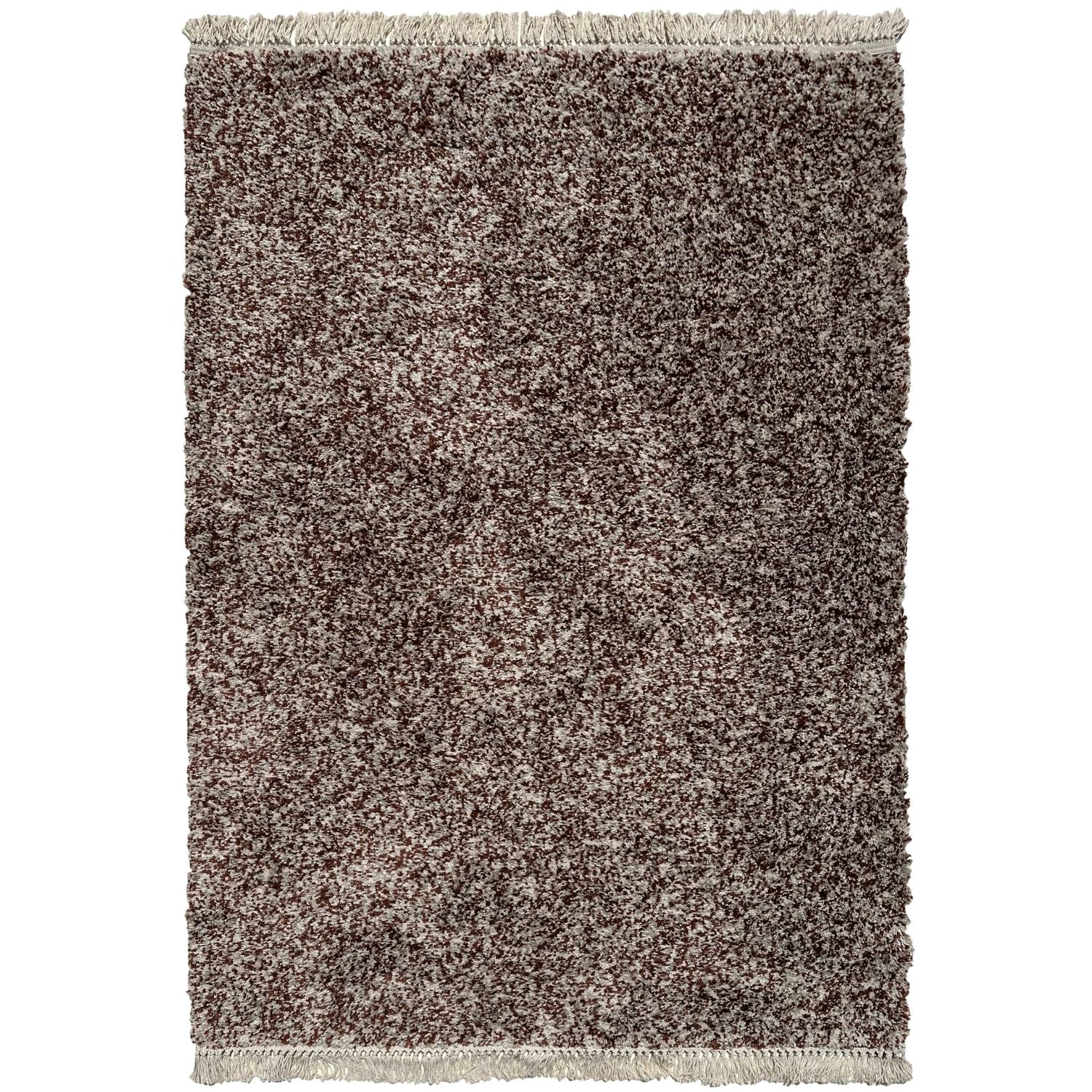 Tapis en laine noir et marron